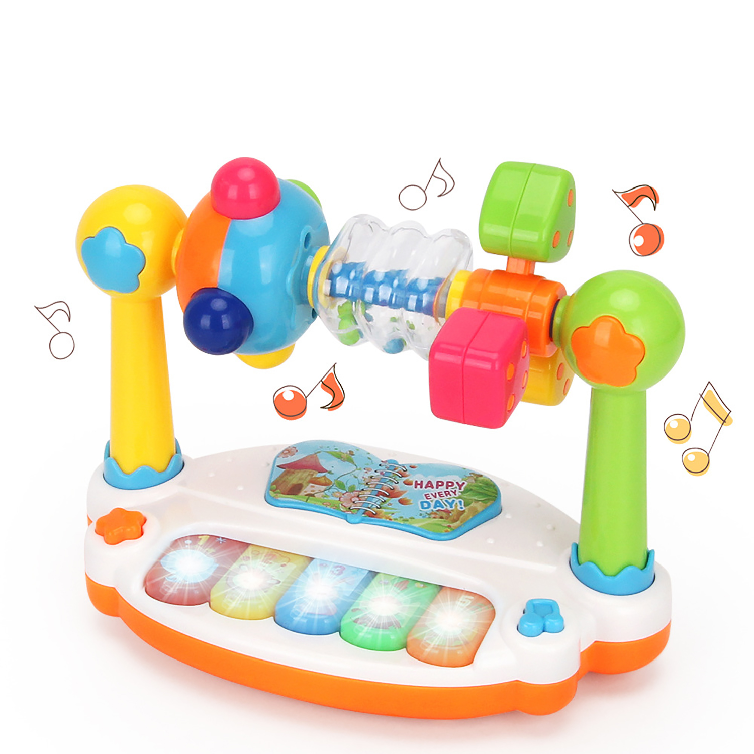 Musical Instrument You Shake - Children's multifunctional electronic keyboard, shaking bell,