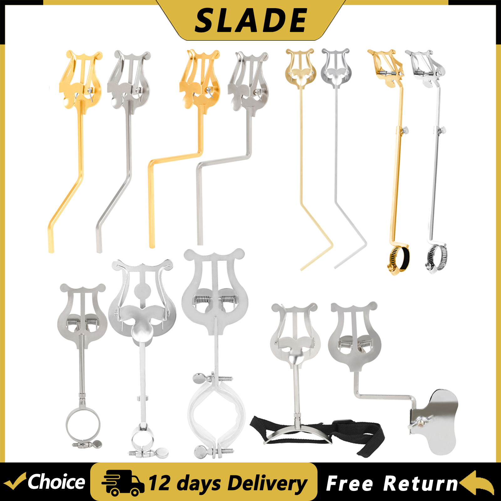 Musical Instrument Euphonium - SLADE Wind Instrument Music Stand Metal