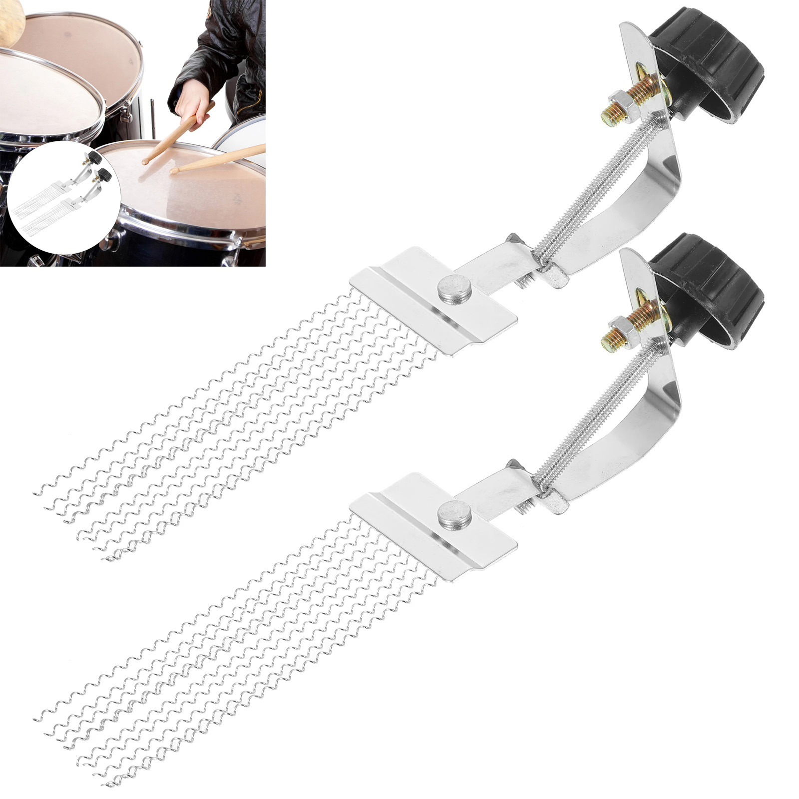 Musical Instrument Box - 1/2pcs Half Design Steel Iron Snare