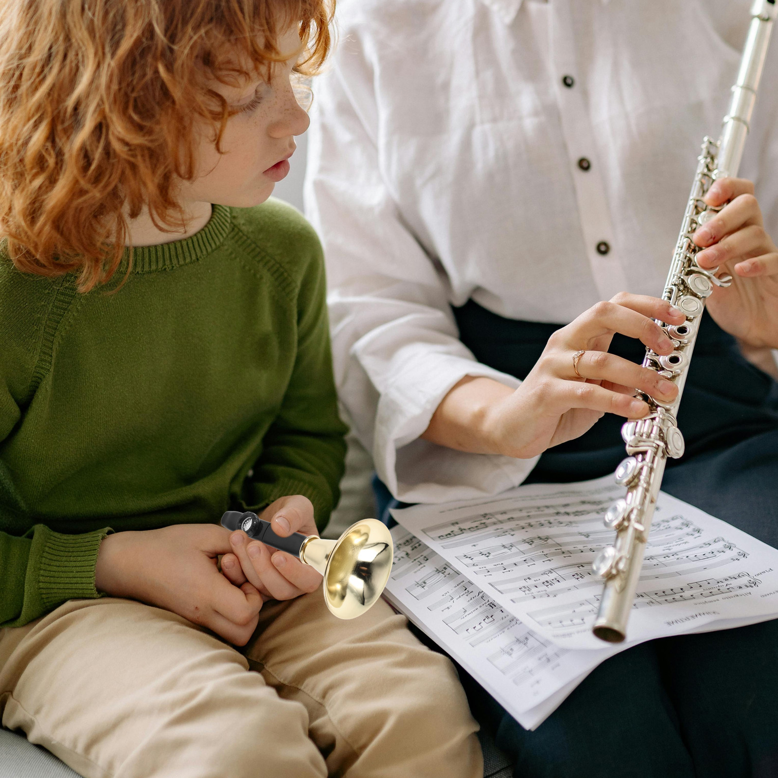 Musical Instrument Easy To Learn - Kazoo Metal Trumpet Black Easy to
