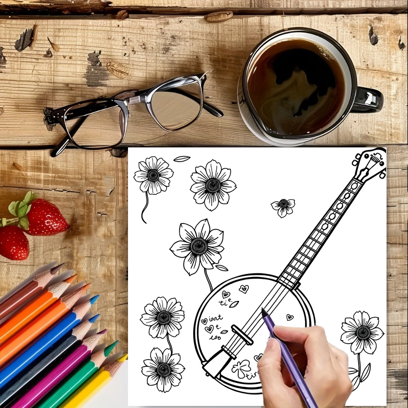 28 Pages Musical Instrument Co - Musical Instrument Coloring Pages recensie en prijs