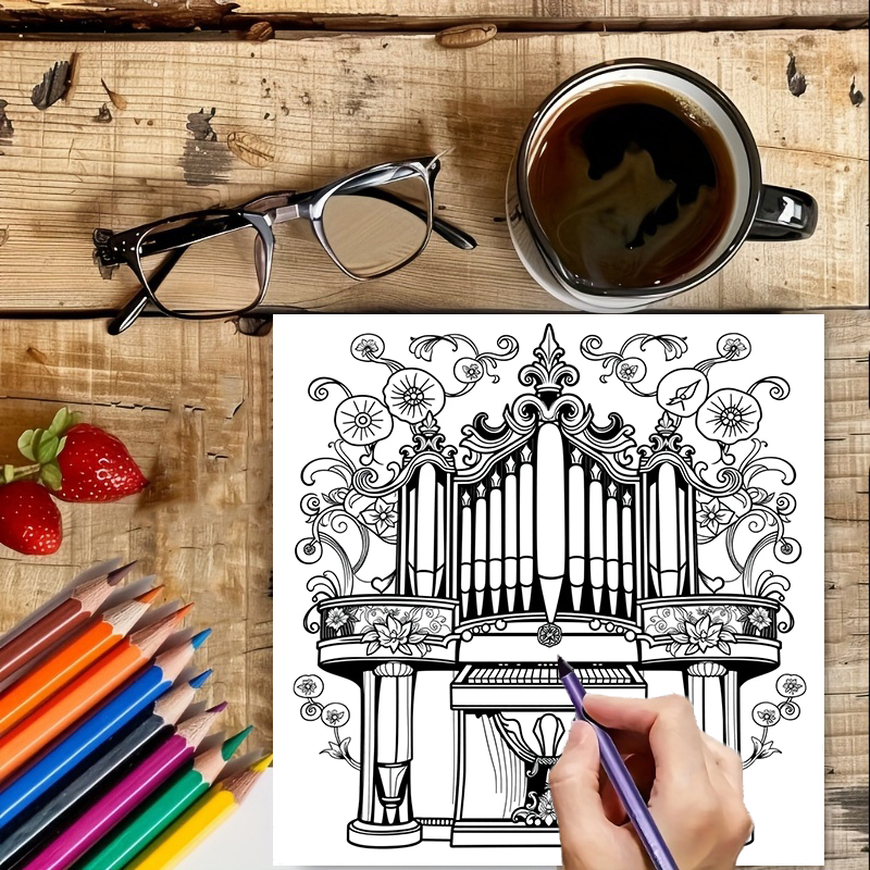 28 Pages Musical Instrument Co - Musical Instrument Coloring Pages recensie en prijs