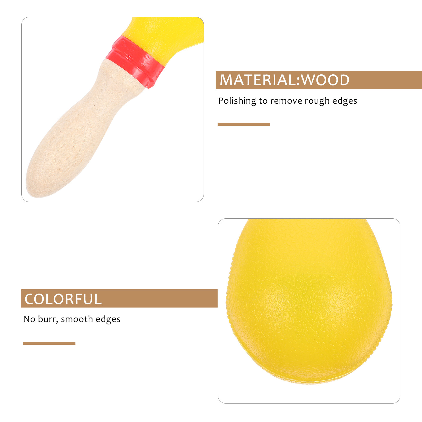 1 Pair Wooden Kids Maracas Sha - Musical Instrument You Shake recensie en prijs