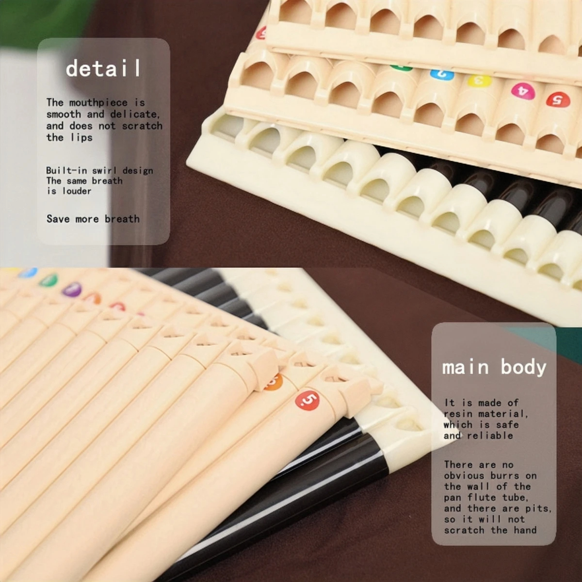 Miwayer Pan Flute 18 Pipes Eco - Musical Instrument Easy To Learn recensie en prijs