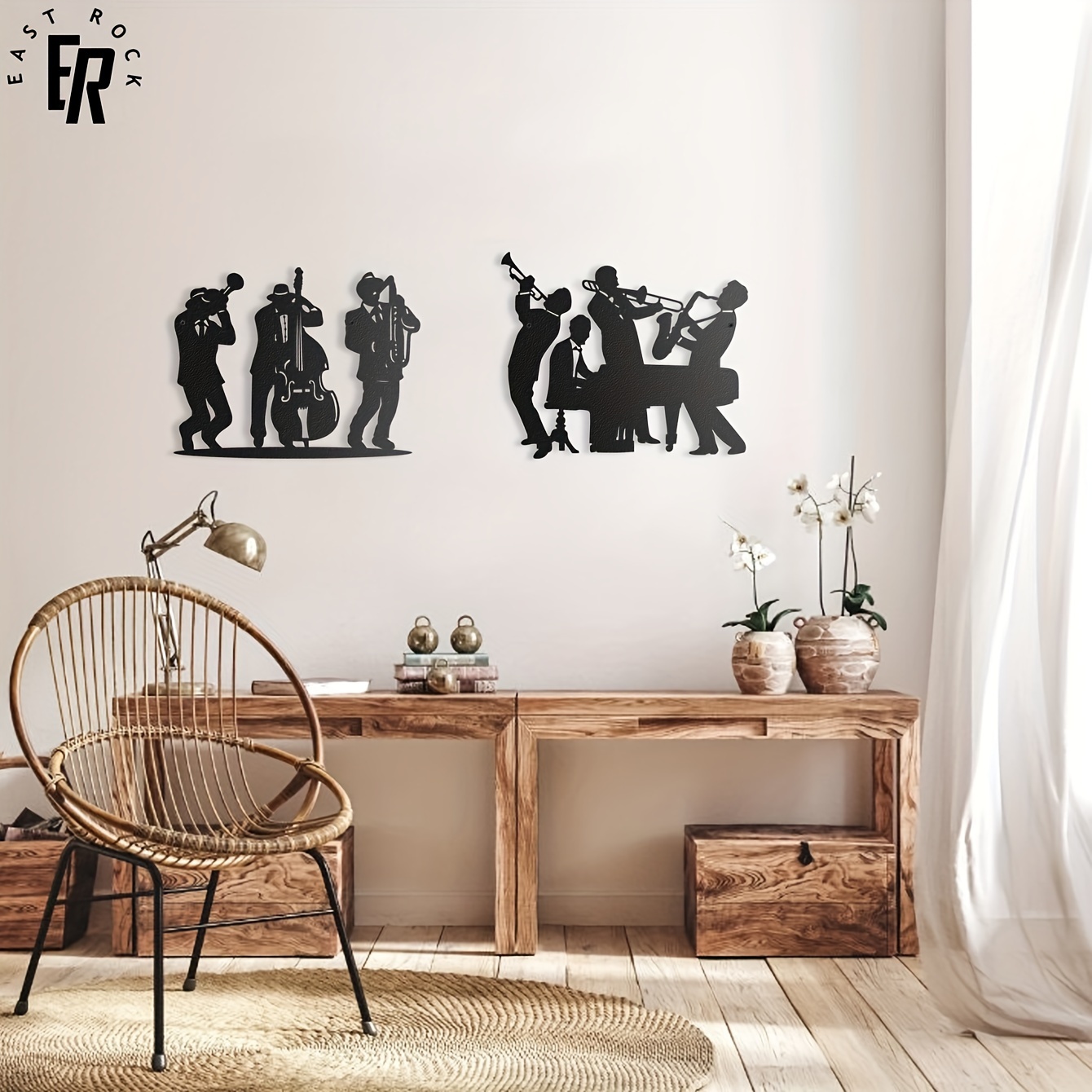 Metal Musician Silhouette Wall - Musical Instrument Groups recensie en prijs
