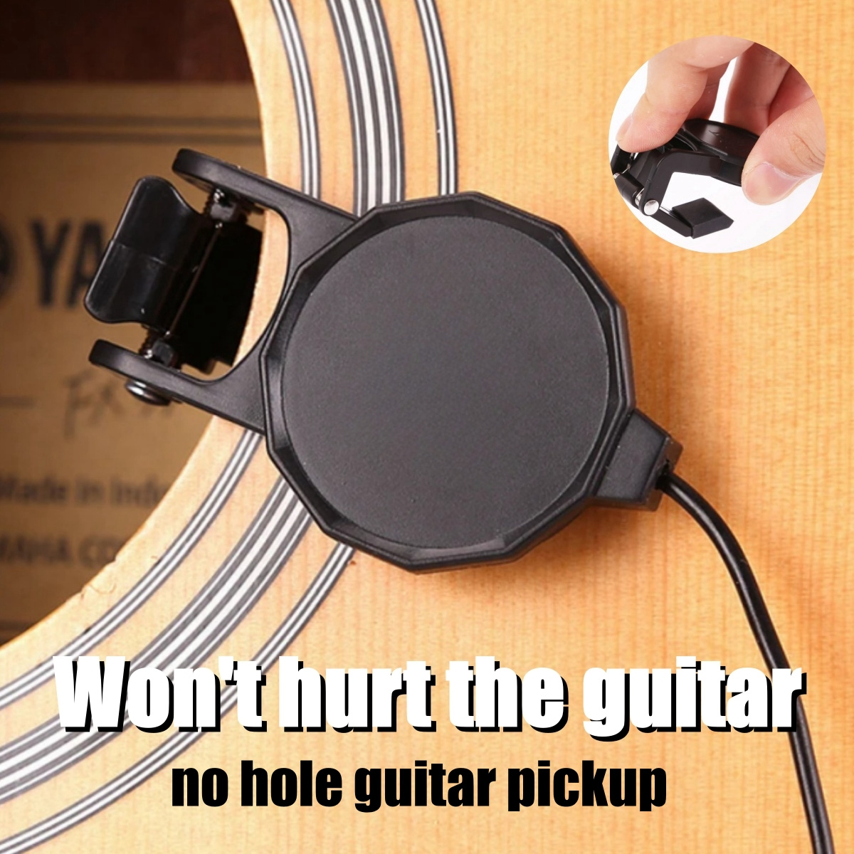 Audio Jack Clip On Pickup for  - Musical Instrument Note recensie en prijs
