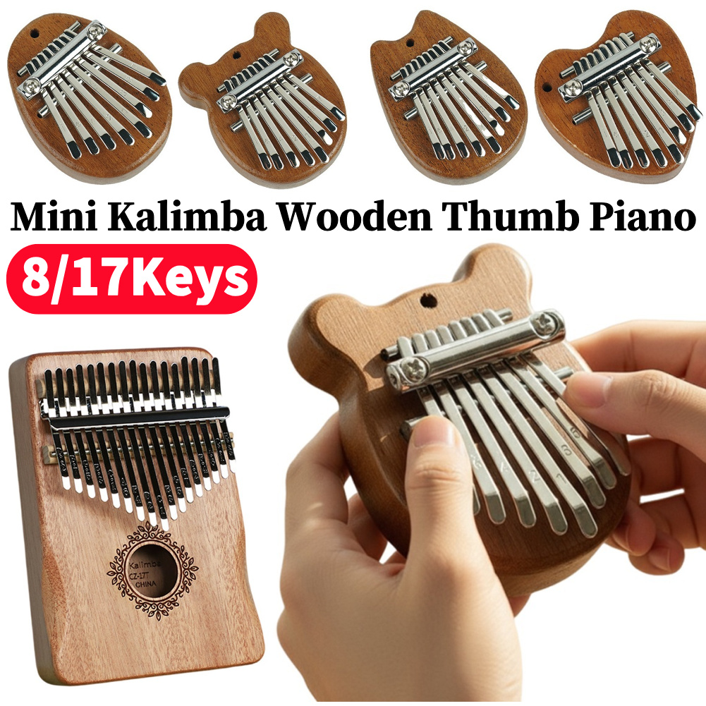 8/17Keys Mini Wooden Kalimba H - Musical Instrument For Beginners recensie en prijs