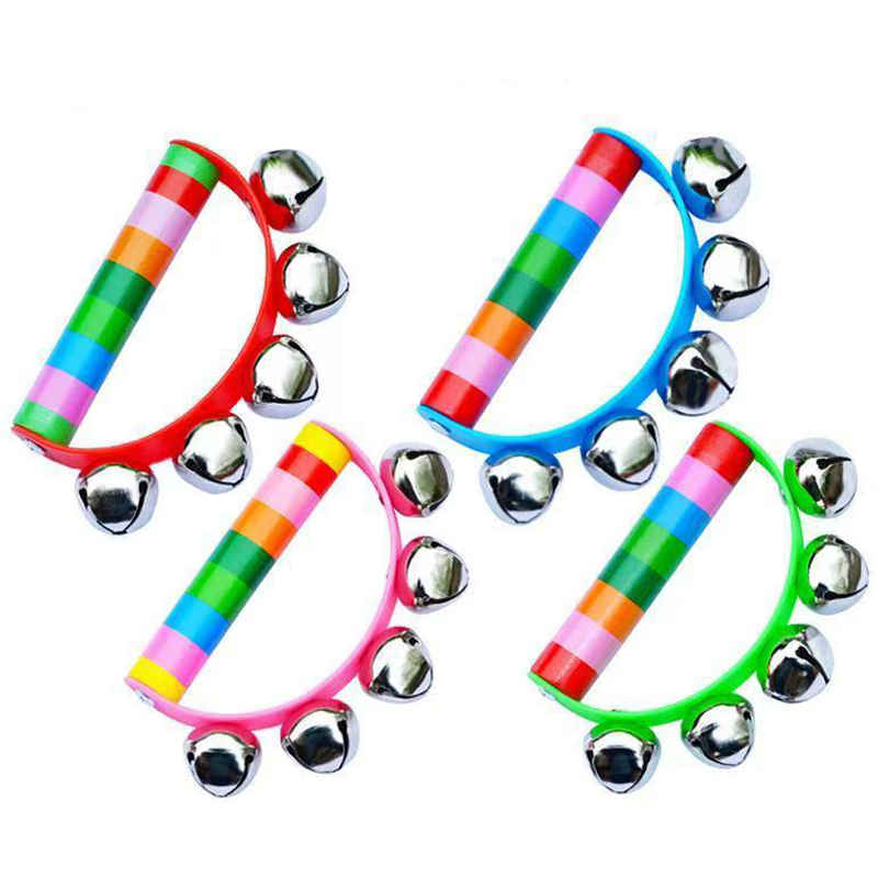 Rainbow Hand Jingle Bells Wood - Musical Instrument You Shake recensie en prijs