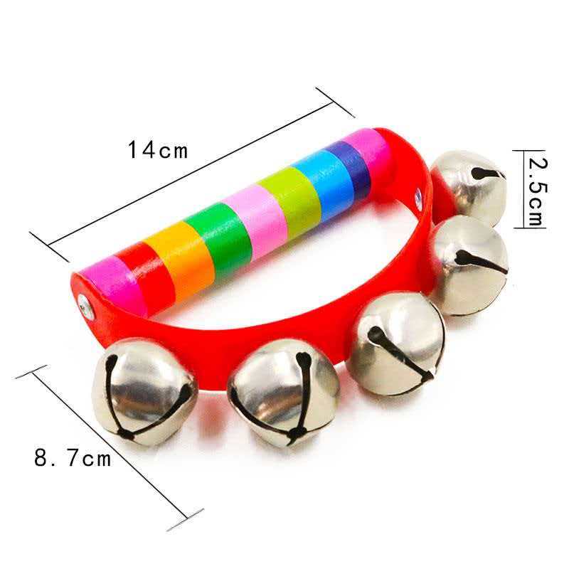 Rainbow Hand Jingle Bells Wood - Musical Instrument You Shake recensie en prijs