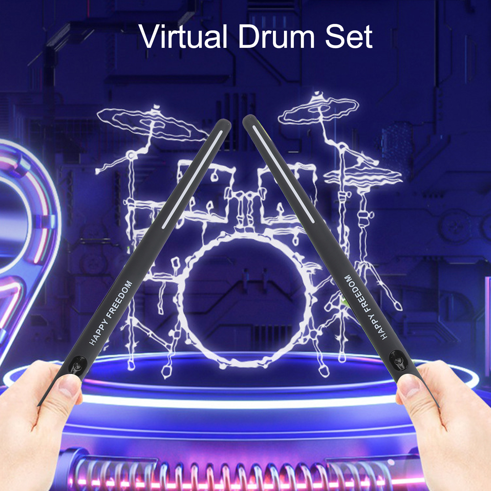 New Virtual Drum Kit Electroni - Musical Instrument Virtual recensie en prijs