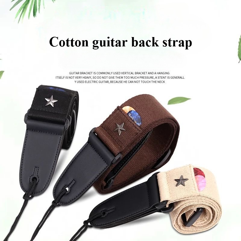 Embroidered Cross Guitar Strap - Musical Instrument Note recensie en prijs