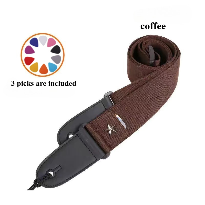 Embroidered Cross Guitar Strap - Musical Instrument Note recensie en prijs