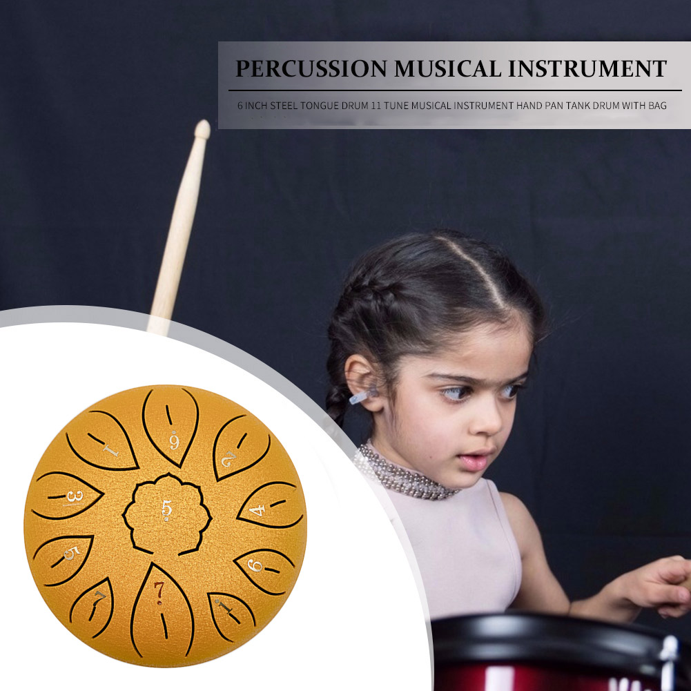 Glucophone Steel Tongue Drum 6 - Musical Instrument Note recensie en prijs