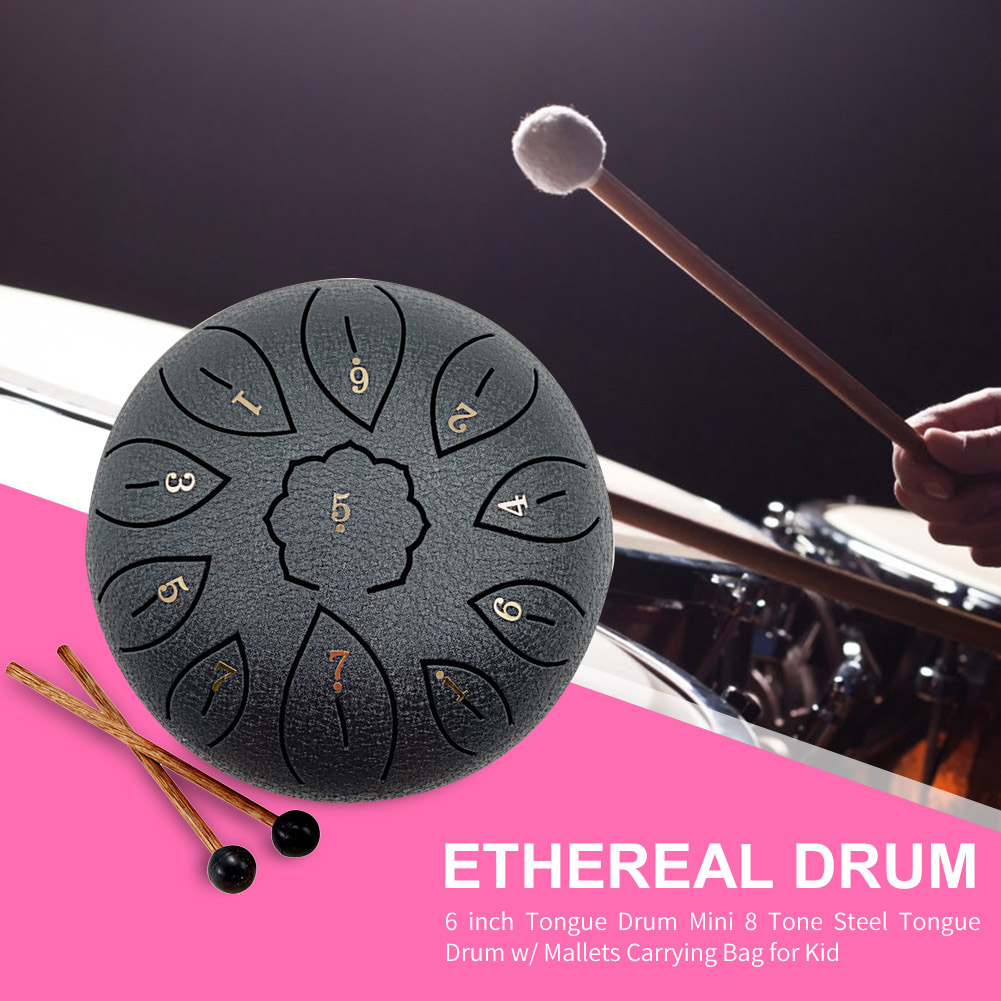 Glucophone Steel Tongue Drum 6 - Musical Instrument Note recensie en prijs