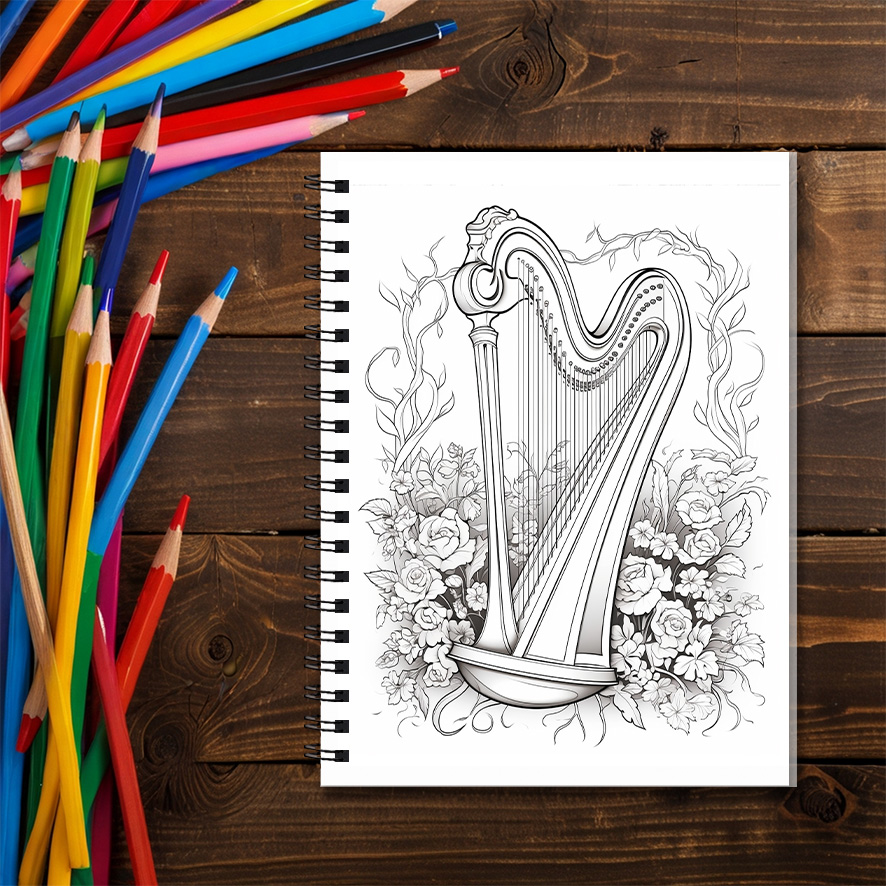 Vintage Grand Piano Musical In - Musical Instrument Coloring Pages recensie en prijs
