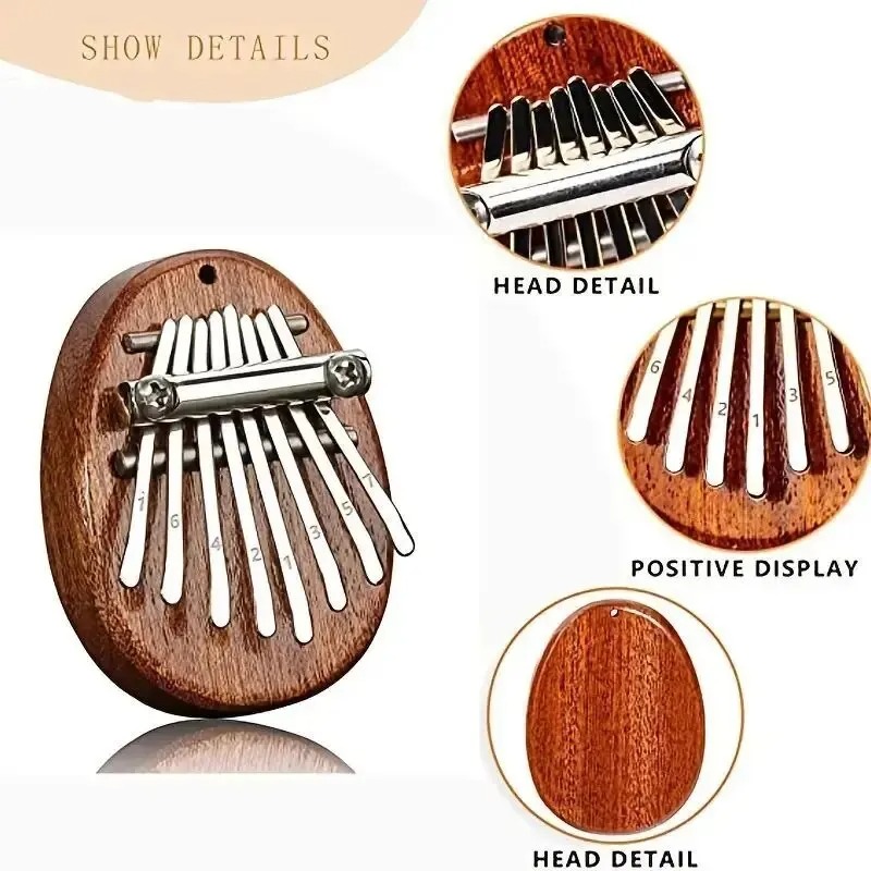8 Key Mini Wooden Kalimba Thum - Musical Instrument For Beginners recensie en prijs