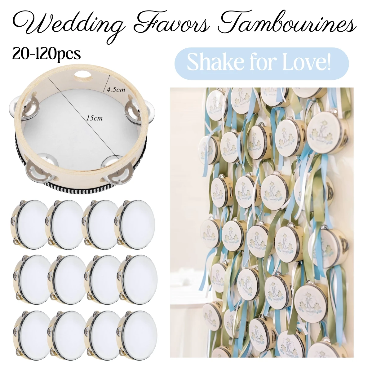 20-120Pcs Wedding Tambourines  - Musical Instrument In Chinese recensie en prijs