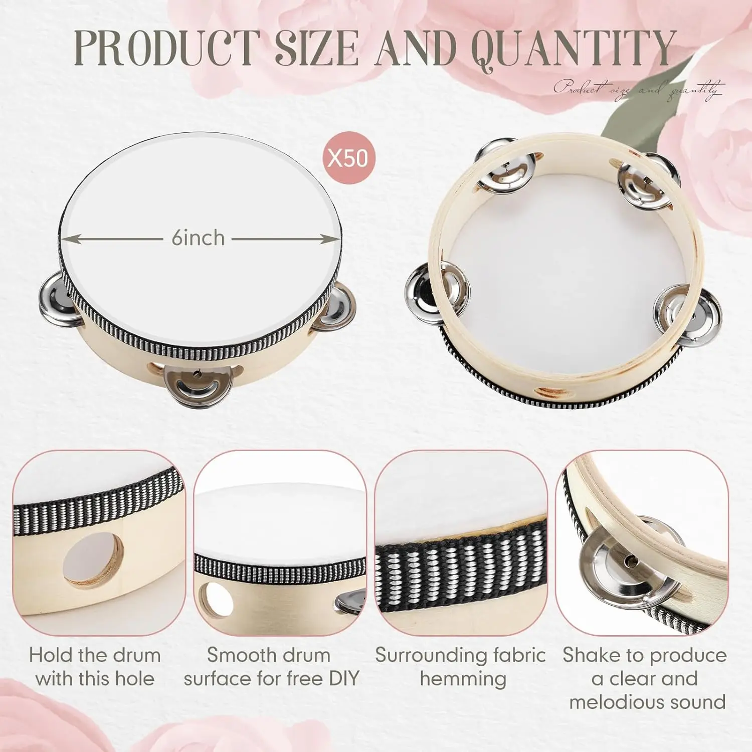 20-120Pcs Wedding Tambourines  - Musical Instrument In Chinese recensie en prijs
