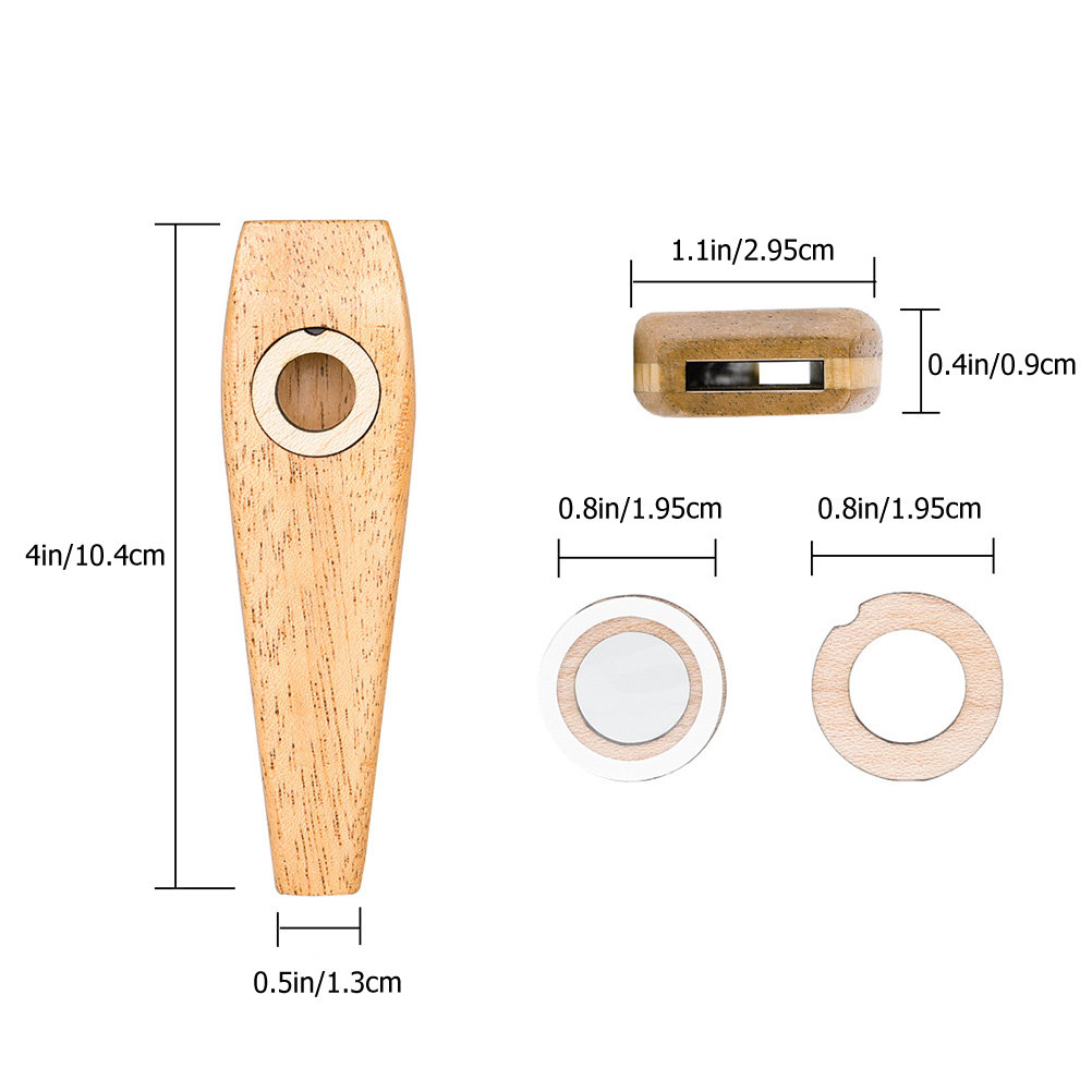 1Set Wooden Kazoo Musical Inst - Musical Instrument Easy To Learn recensie en prijs