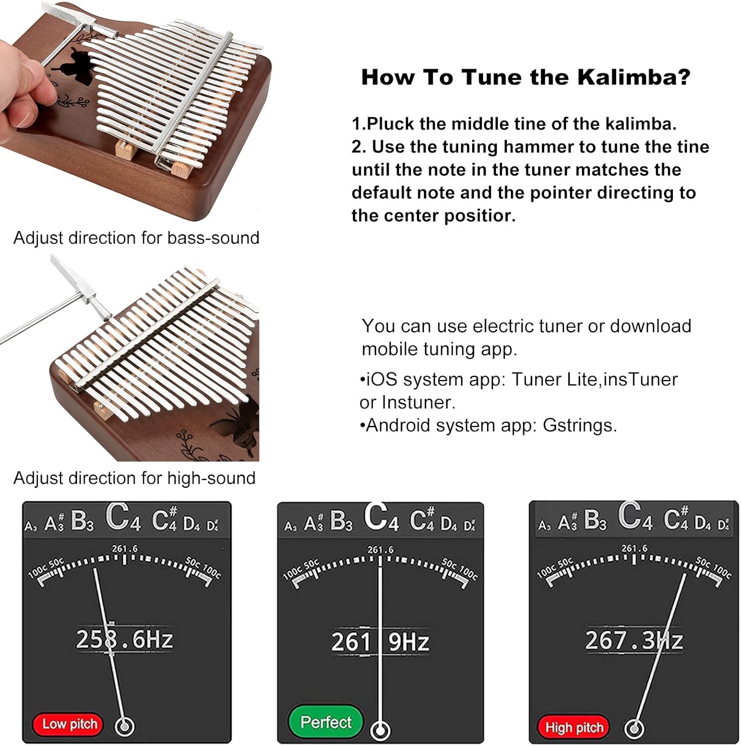 Kalimba 21 Keys Thumb Piano, N - Musical Instrument African recensie en prijs