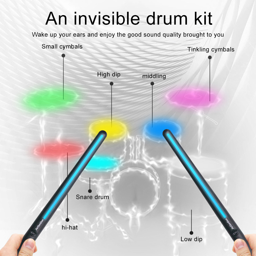 Portable Air Drum Set Air Drum - Musical Instrument Virtual recensie en prijs